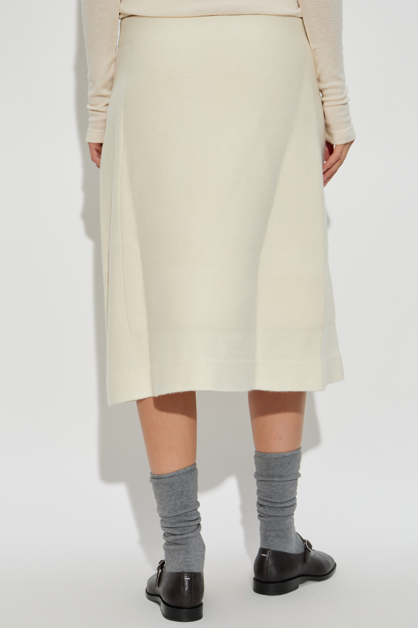 Cream Wool skirt JIL SANDER - Vitkac Slovakia